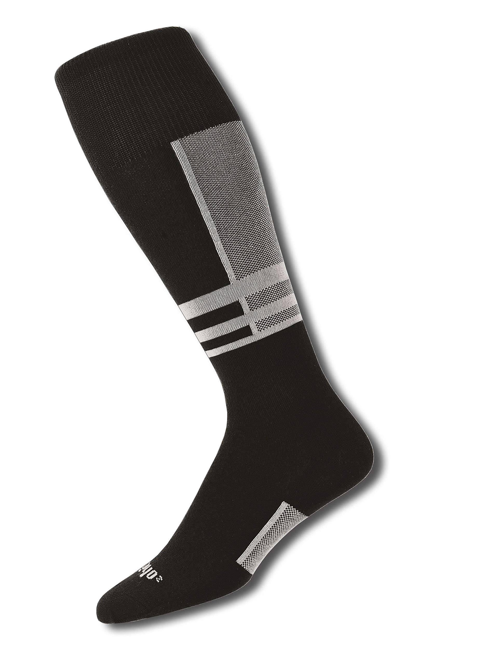 Thorlo Ultra Light Ski Liner Sock - White/Black - UK 10-11
