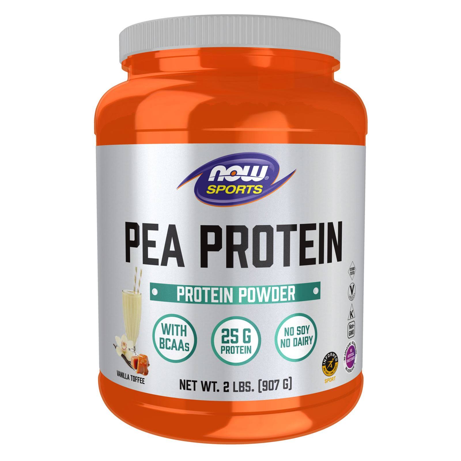 Now Sports Pea Protein Supplement - Vanilla Toffee