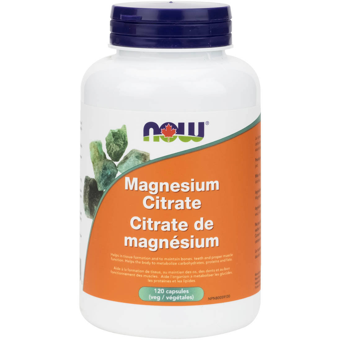 NOW Magnesium Citrate 120 Veggie Caps
