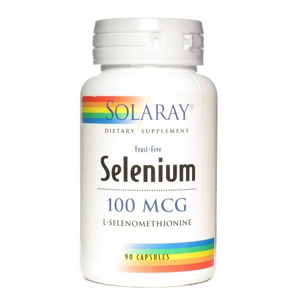 Solaray Selenium Yeast-Free E-Selenomethionine - 90 Capsules, 100mcg