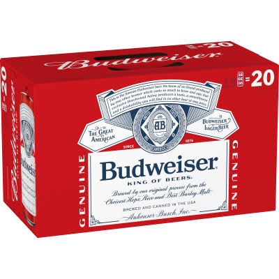 Budweiser Beer - 15 Cans
