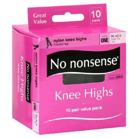 No Nonsense Knee High - One Size, Off Black