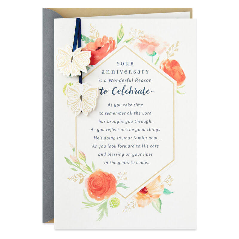 Hallmark Anniversary Card, What A Blessing You Are Religious Anniversary Card