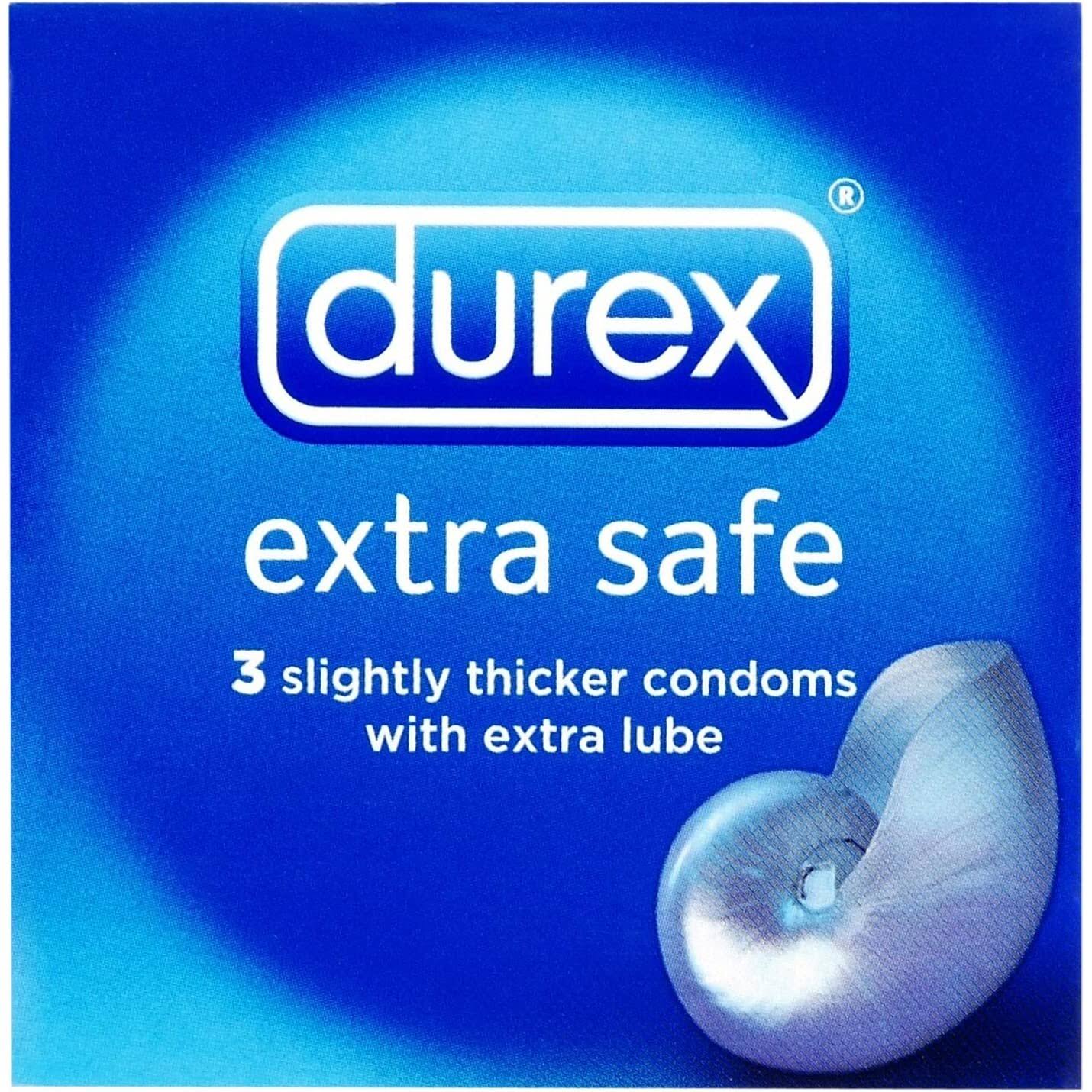 Durex Condoms - Extra Safe, Pack of 3