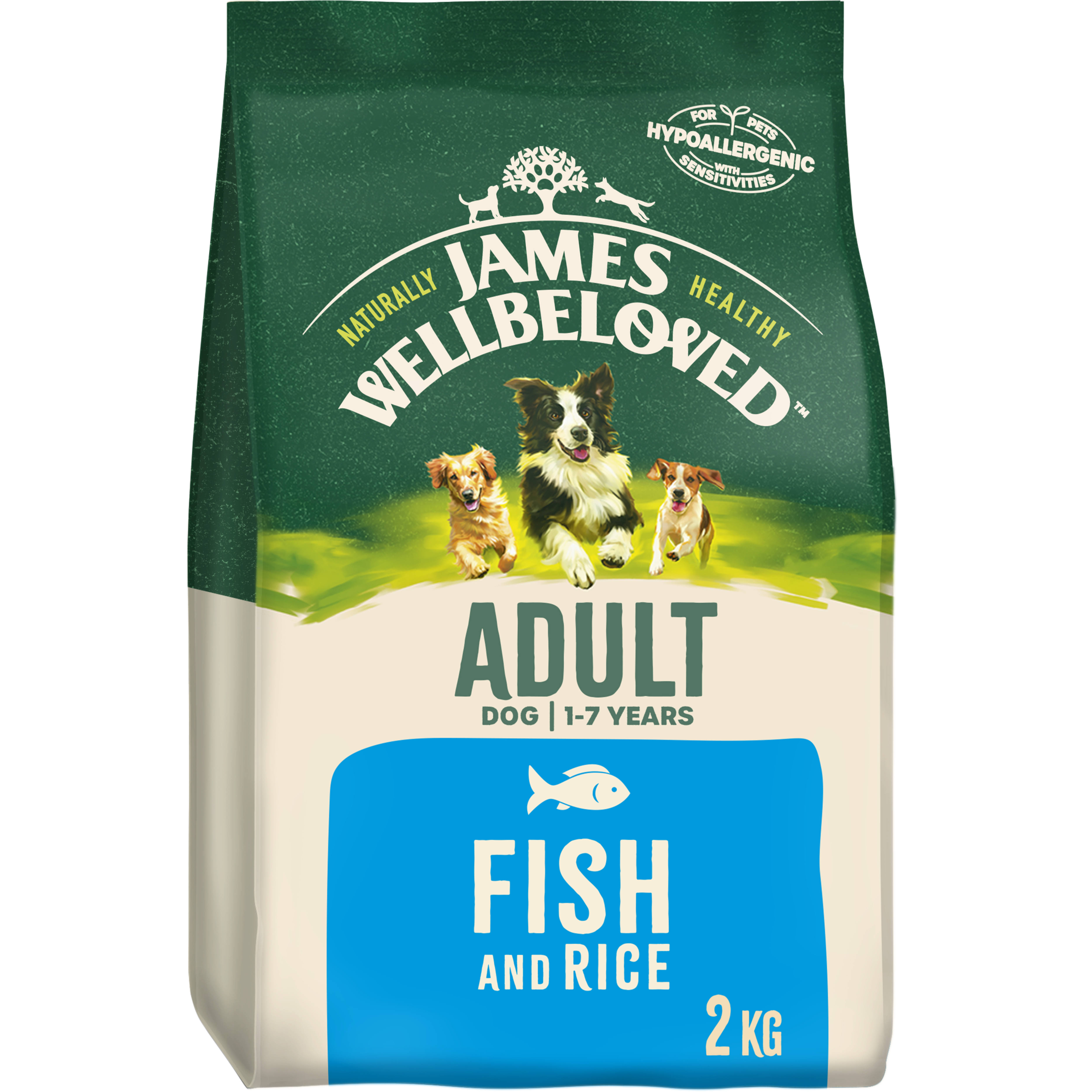 James Wellbeloved Adult Fish & Rice Dog Food 2kg