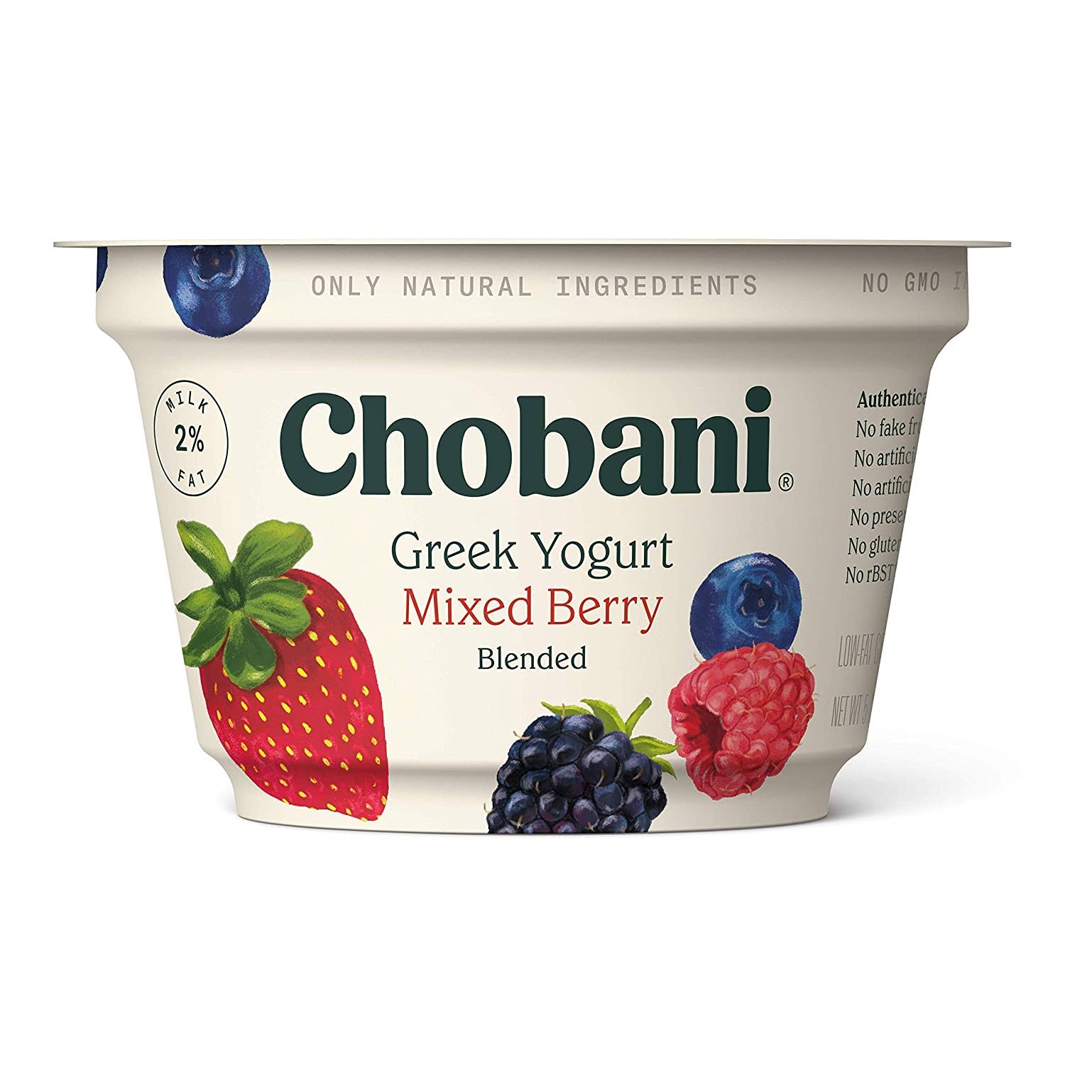 Chobani Mixed Berry Blended Greek Yogurt - 5.3oz