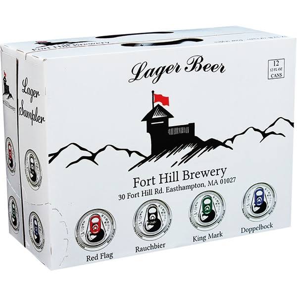 Lager Beer Sampler | Variety Packs by Fort Hill | 12oz | Massachusetts