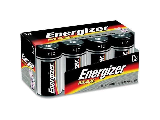 Energizer Max Alkaline C Size Batteries - 8 Pack