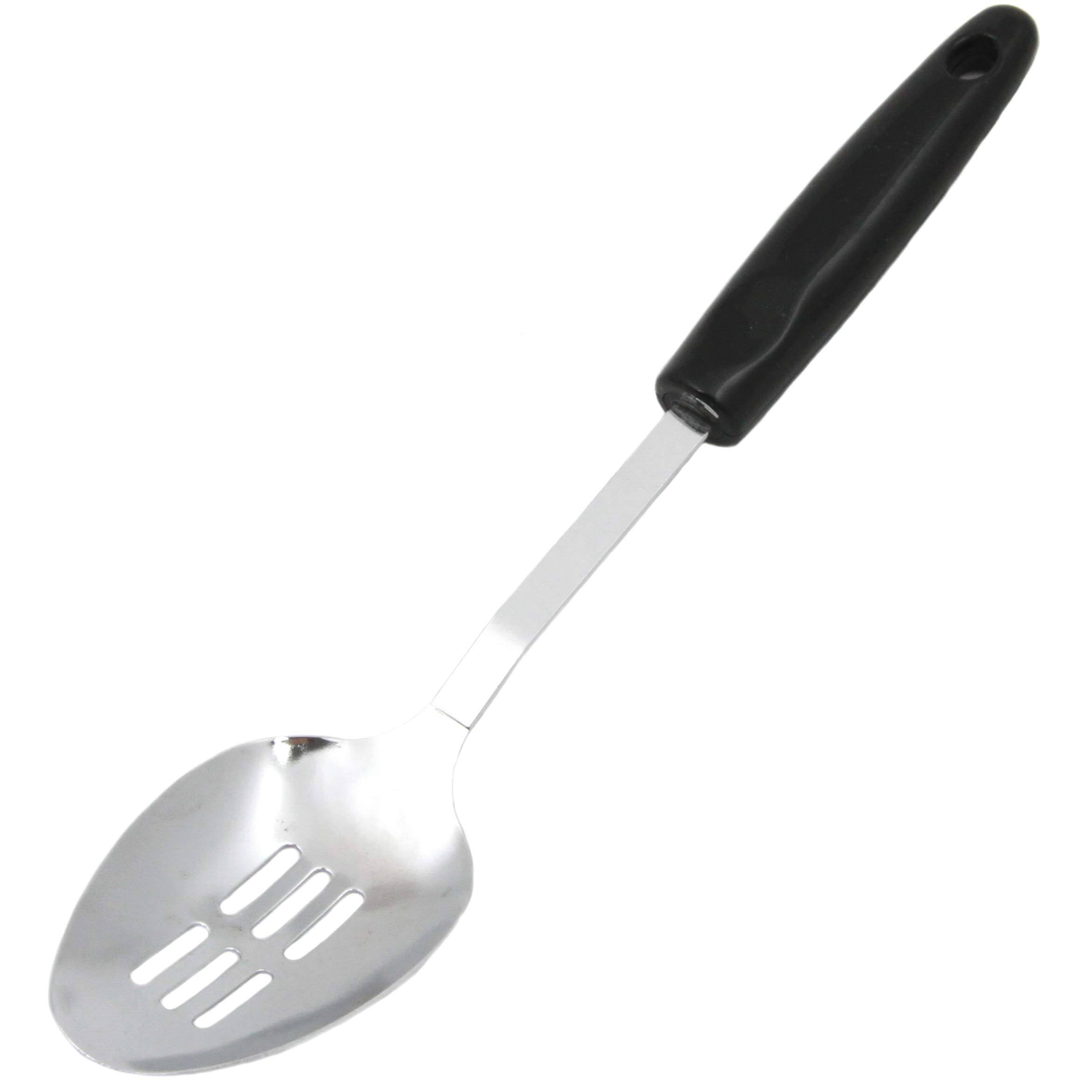 Chef Craft Slotted Spoon - Chrome / Black