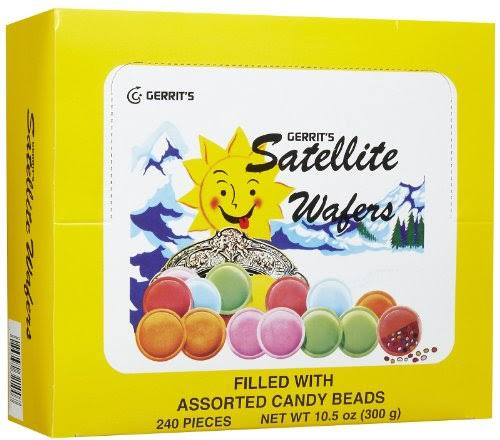 Gerrit's Satellite Wafers - 240ct, Filled with Assorted Candy Beads