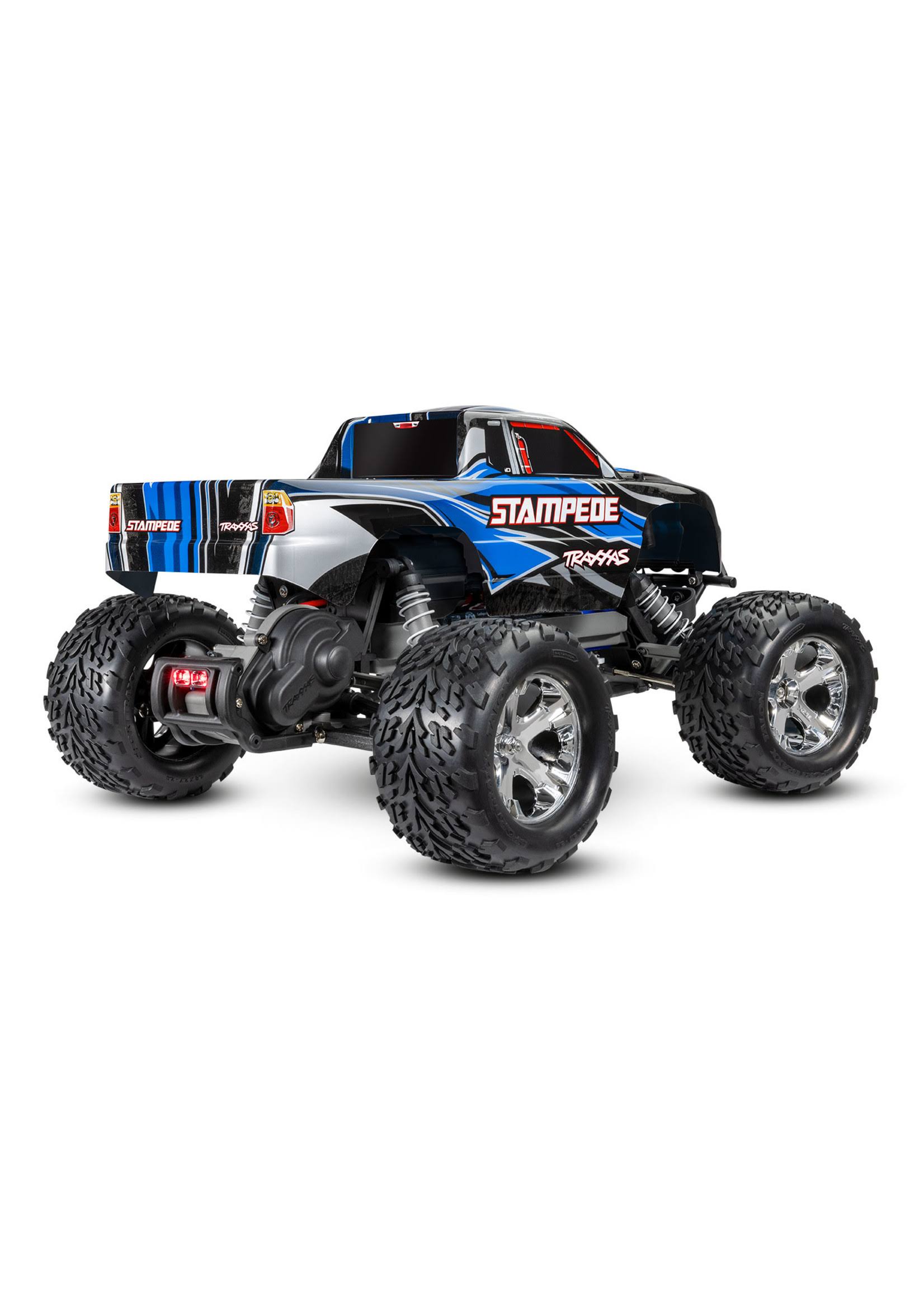 Traxxas Stampede 1/10 2wd XL-5 With Charger Battery & LED Lights Blue