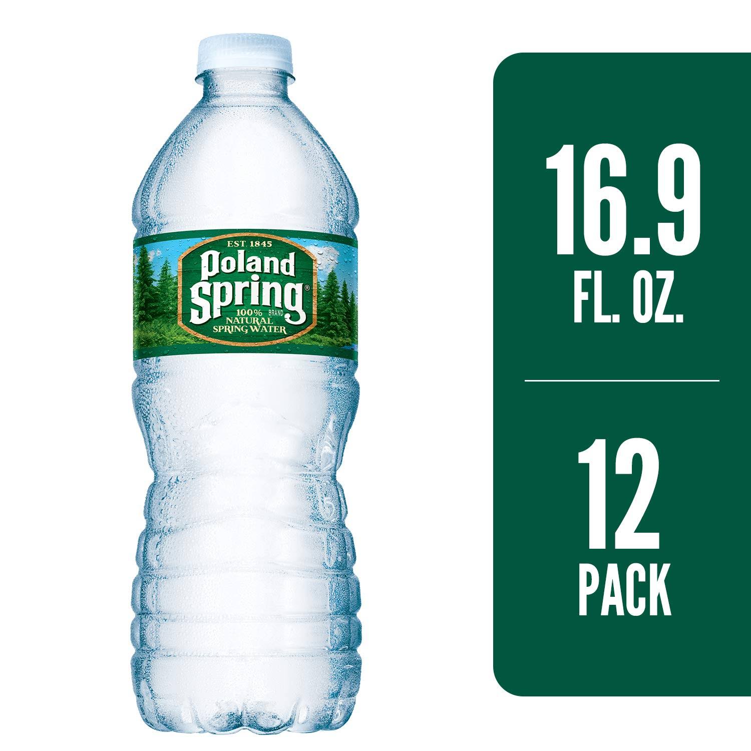 Poland Spring Natural Spring Water - 12 Pack, 0.5L