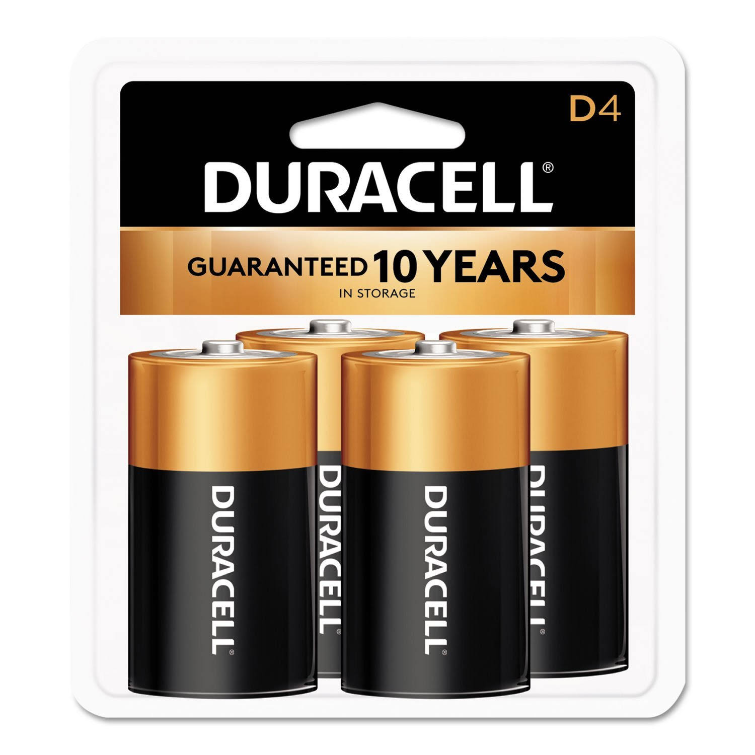 Duracell Alkaline D Batteries - 4 pack