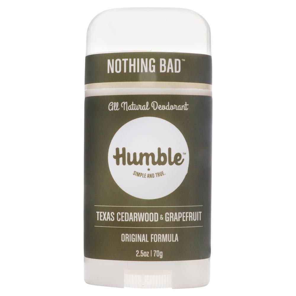 Humble Brands - All Natural Deodorant Stick Original Formula Texas Cedarwood & Grapefruit - 2.5 oz.
