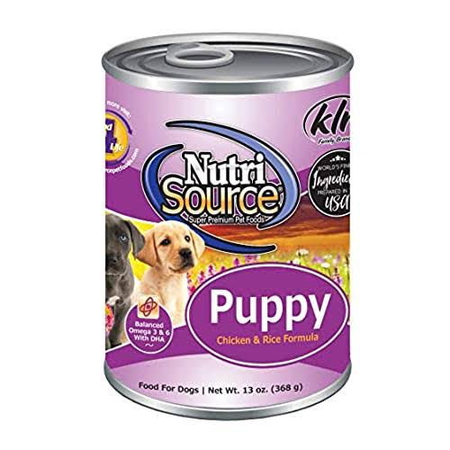 Nutri Source Puppy Chicken & Rice Case Of Canned Dog Food 12/13oz