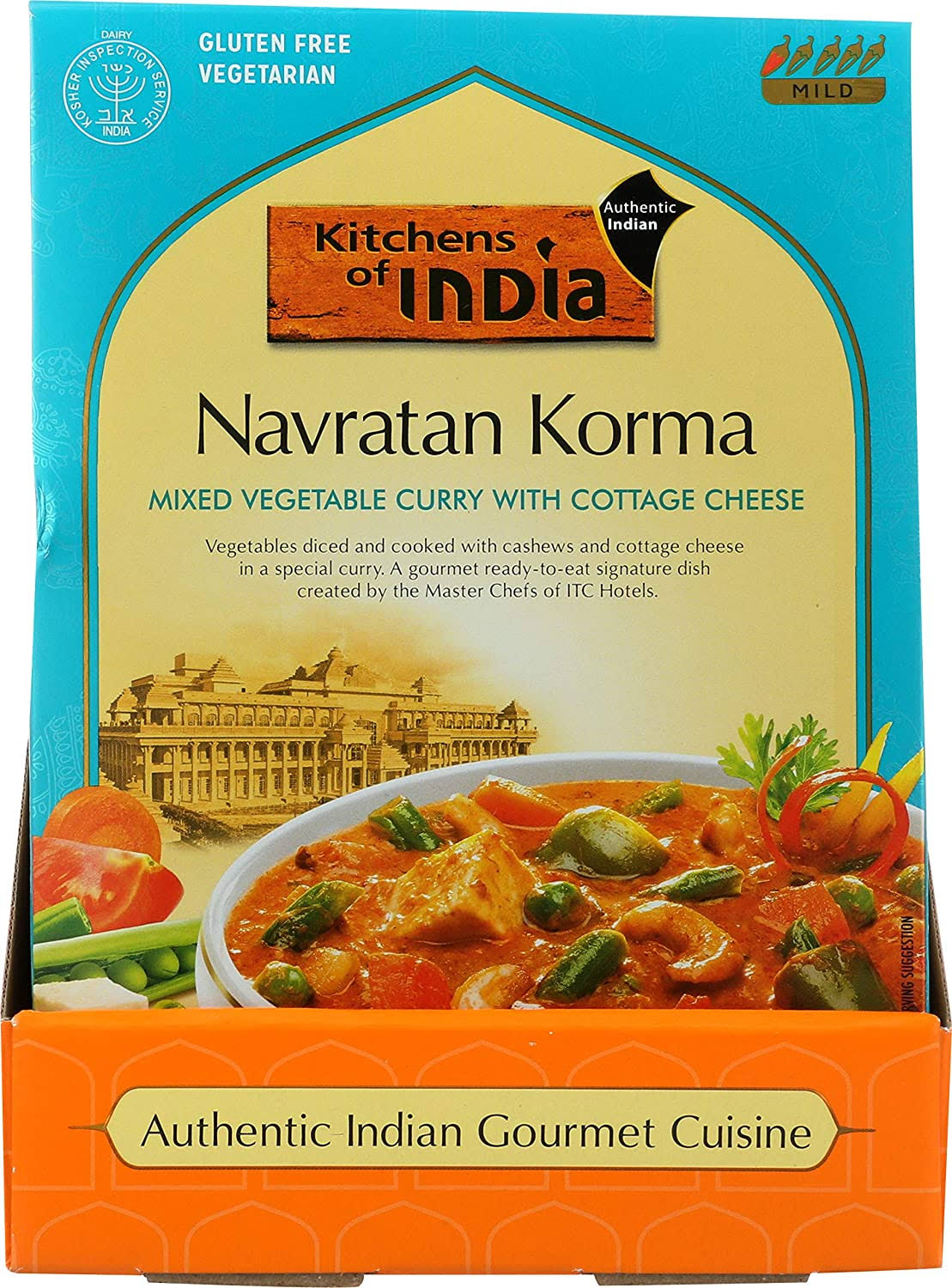 Kitchens Of India Mixed Vegetable Curry - Cottage Cheese, 10oz