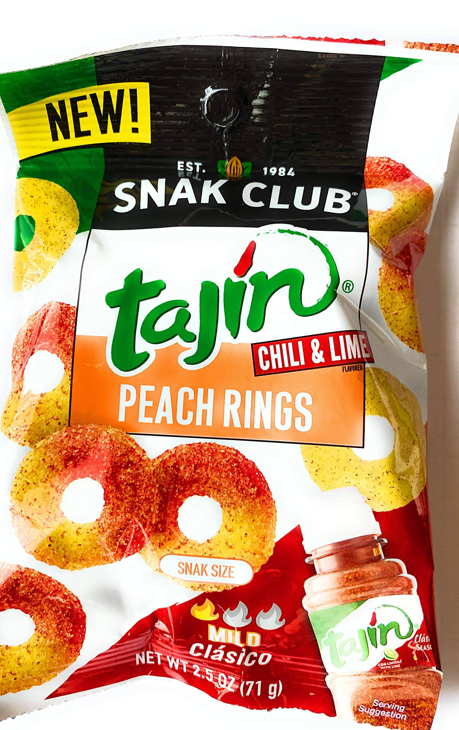 Snack Chili and Lime Peach Ring (1) 2.5oz Bag