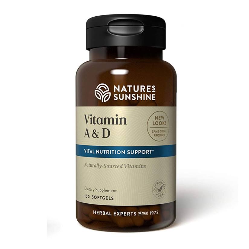 Nature's Sunshine Vitamin A and D 400iu, 100 Softgels