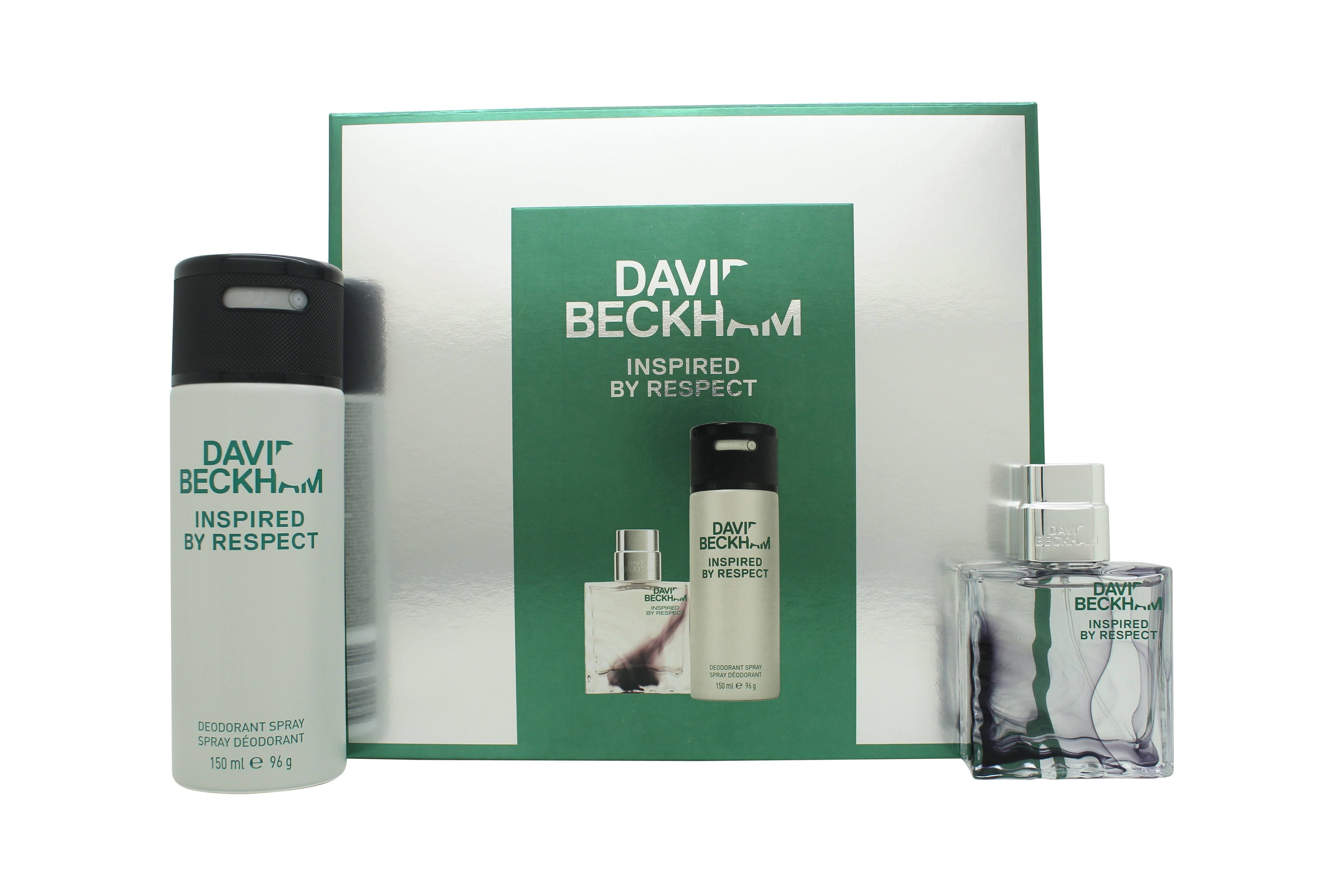 David Beckham Inspired by Respect Gift Set 1.4oz (40ml) EDT + 5.1oz (150ml) Deodorant Spray