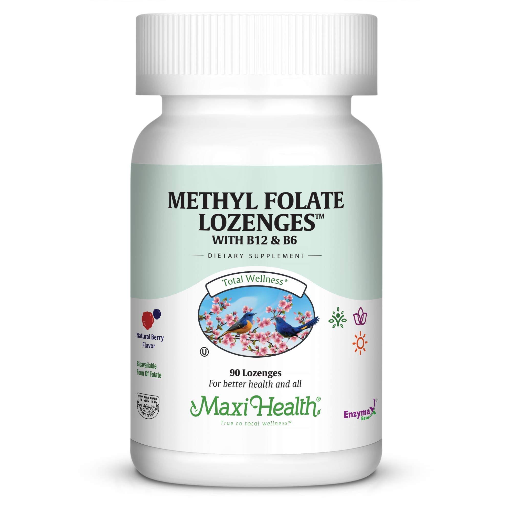 Maxi Health Methyl Folate Lozenges Supplement - 90 Lozenges