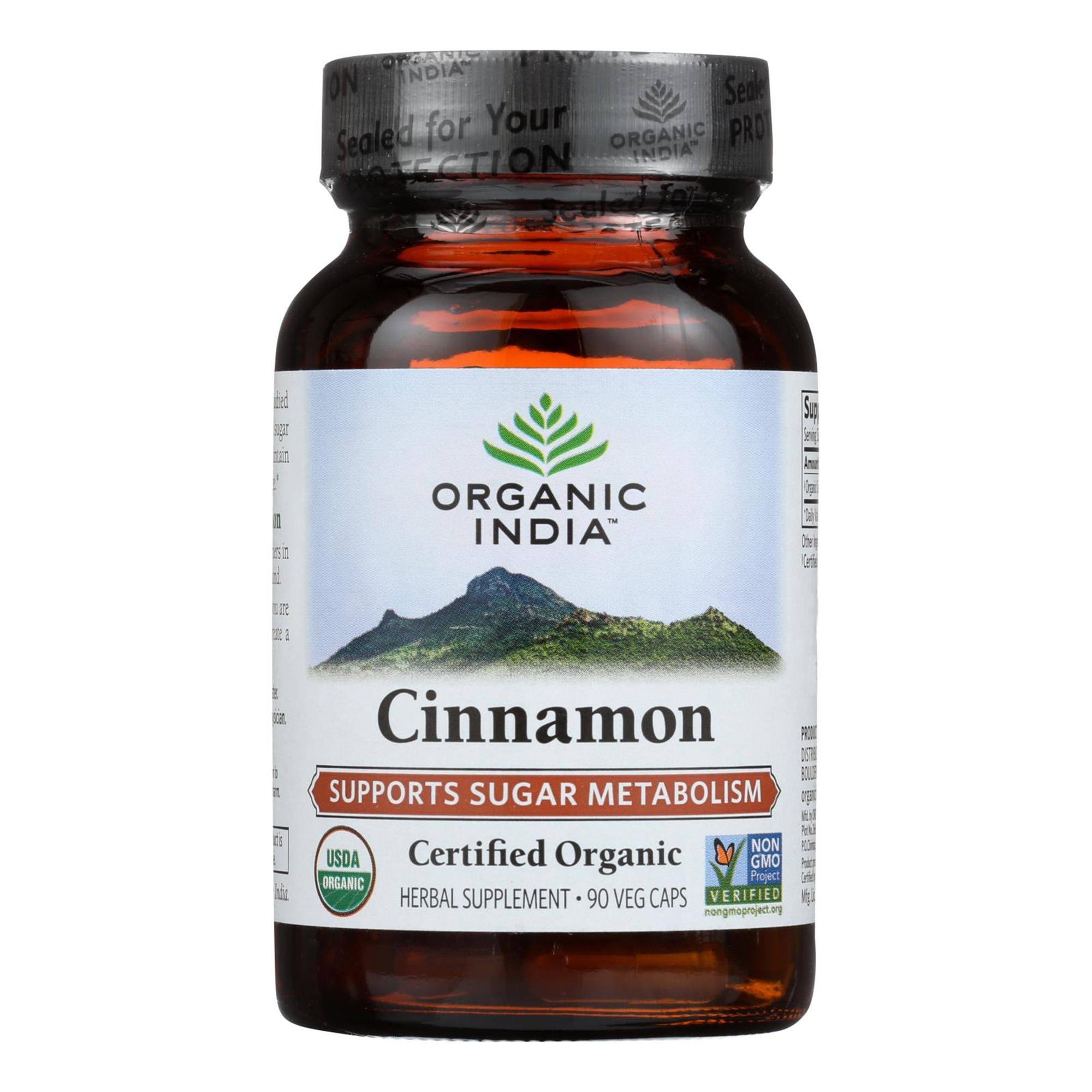 Organic India Cinnamon Herbal Supplement - 180ct