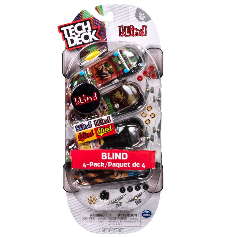 Tech Deck - Finger Skateboard 4 Pack - Blind