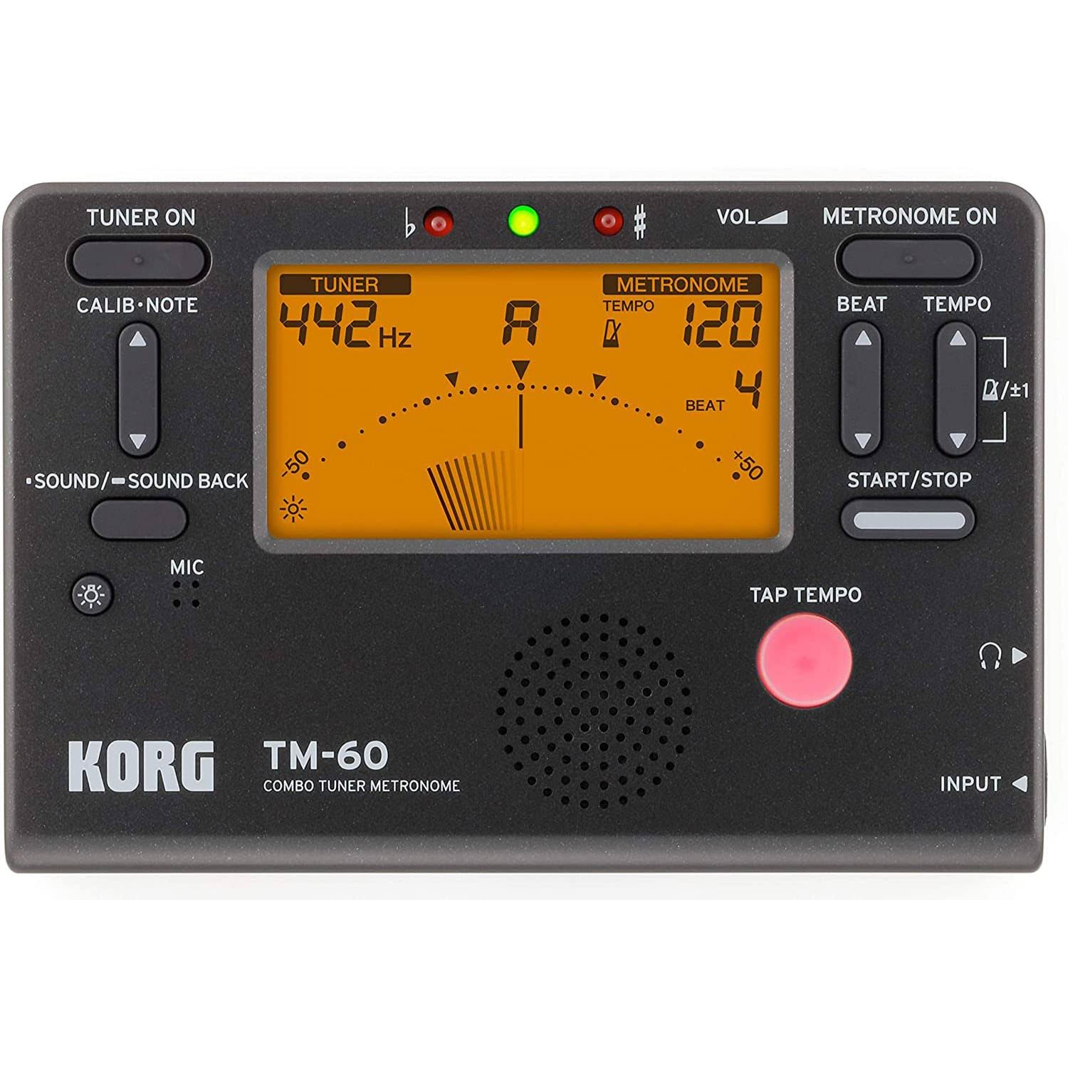 Korg TM-60 Tuner Metronome - Black