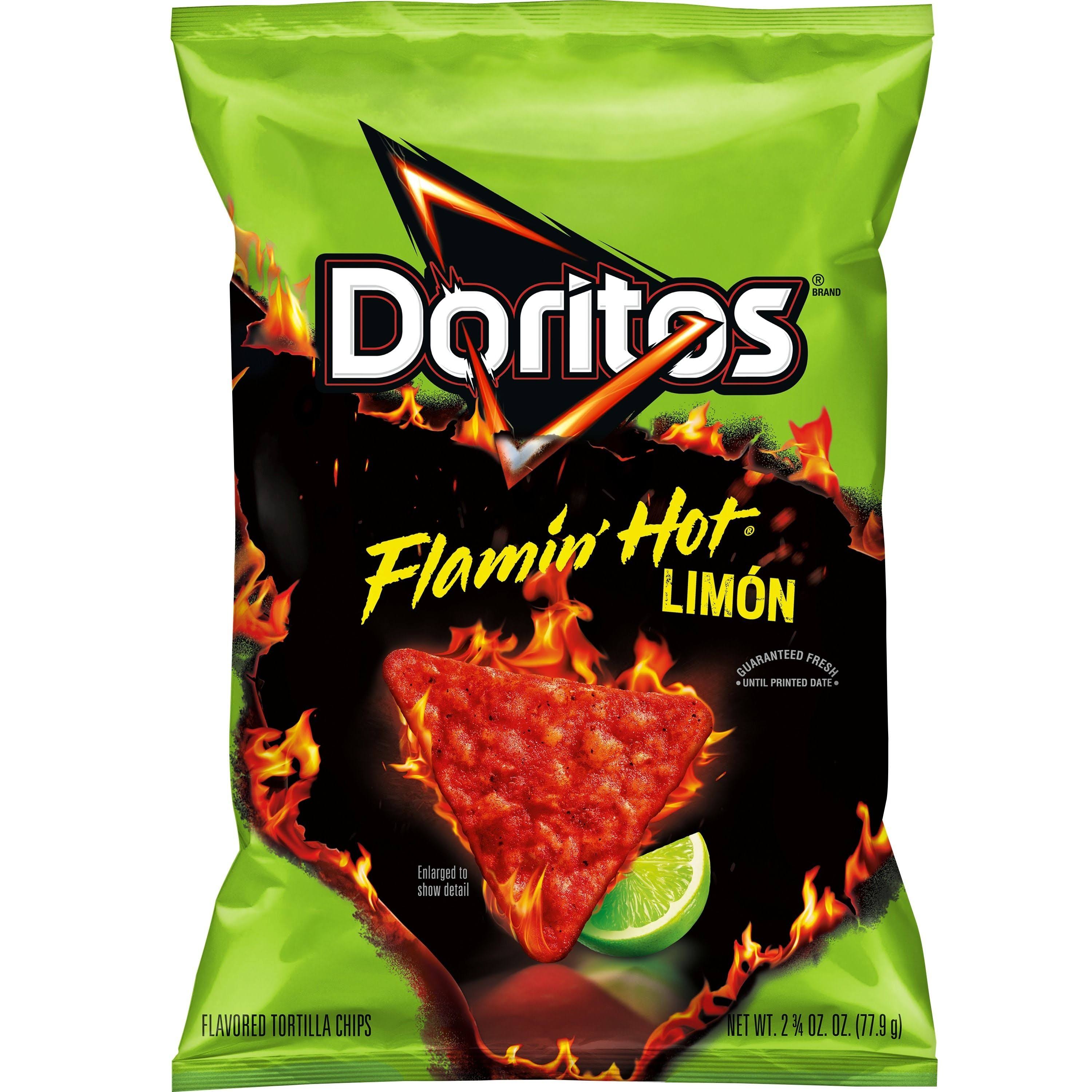 Doritos Tortilla Chips, Flamin' Hot Limon - 2.75 oz