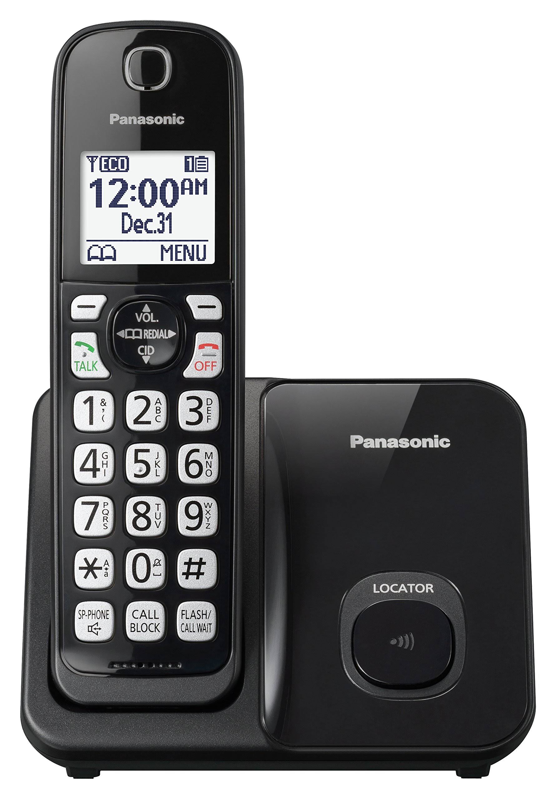 Panasonic 6.0 Expandable Cordless Phone System - Black