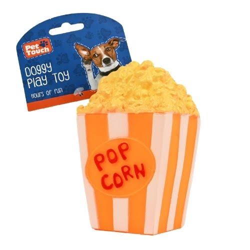 FabFinds Popcorn Squeaky Toy Assorted Colours Blue