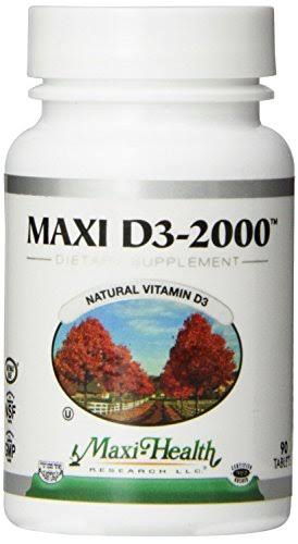 Maxi Health Research Maxi D3-2000 Vitamin D3 Tablets 2000 Iu