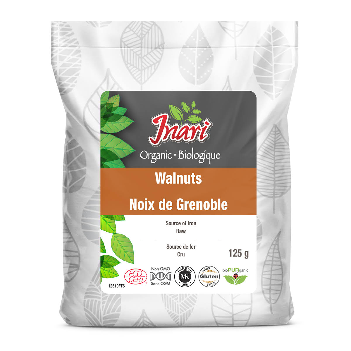 Inari Organic Walnuts 125g