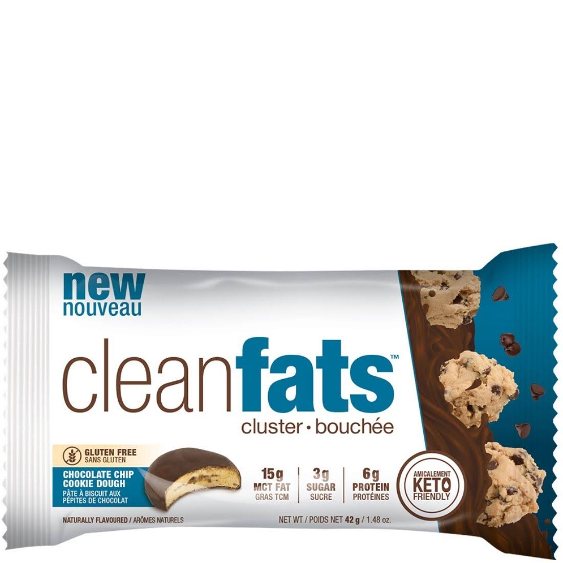 Nutraphase Clean Fats Box of 12 / Chocolate Chip Cookie Dough