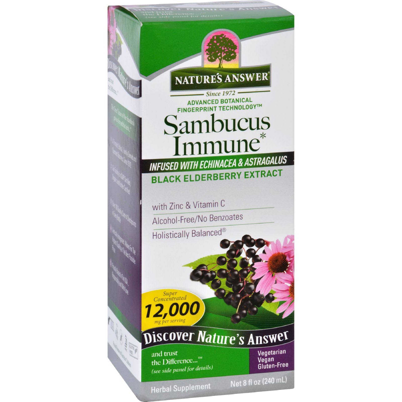 Nature's Answer Sambucus Immune Herbal Supplement - 8oz