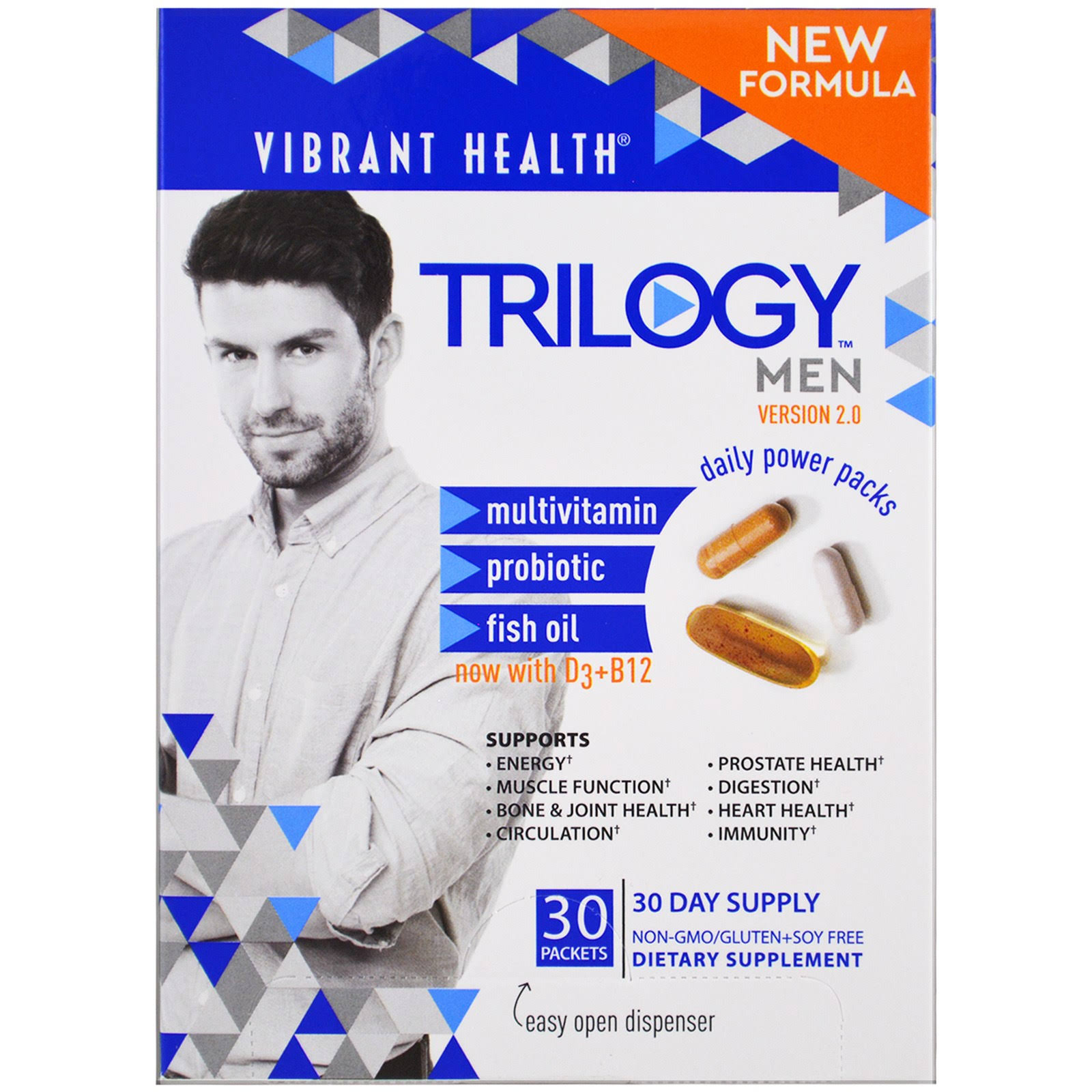 Trilogy Men Daily Supplement Power Pack