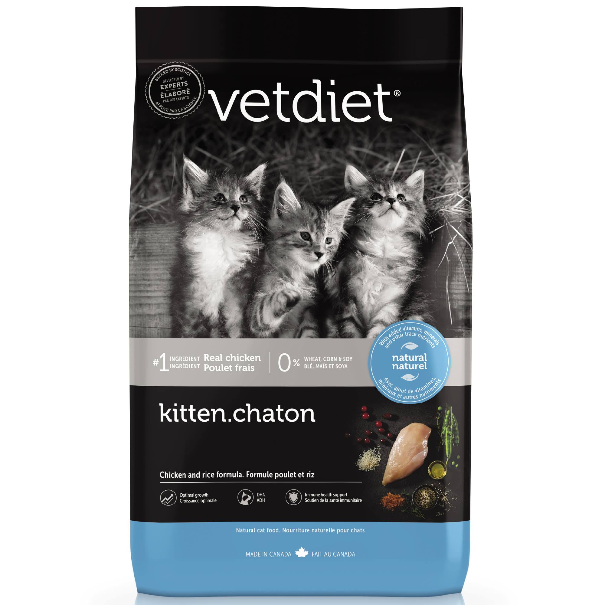 Vetdiet Chicken & Rice Formula Dry Kitten Food, 3.5 lbs