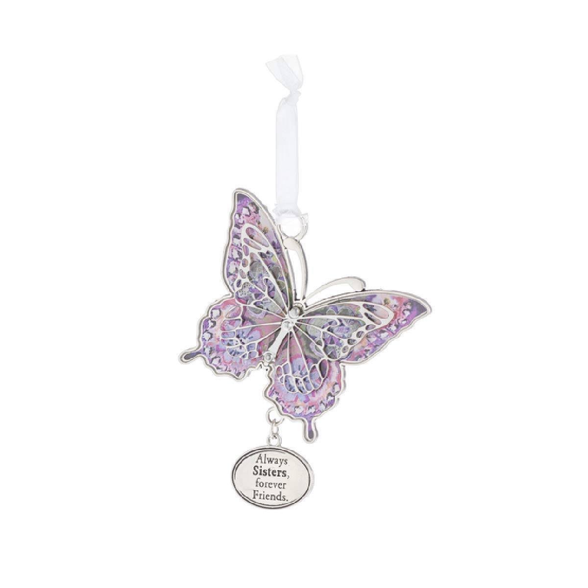 Ganz Hearts A Flutter Ornament - Always Sisters, Forever Friends