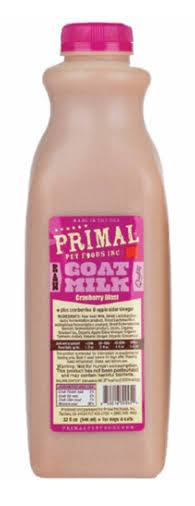 Primal Raw Frozen Cranberry Goat Milk 32 oz