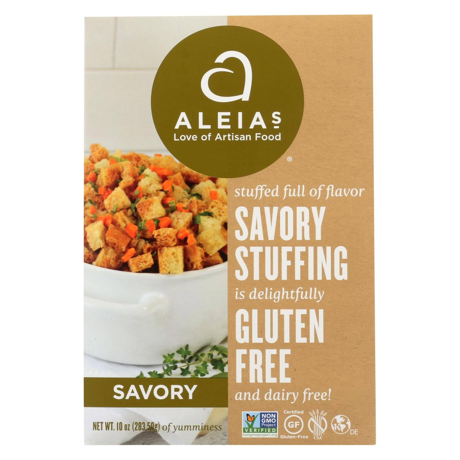 Aleias Gluten Savory Stuffing Mix - 10oz, 6pk