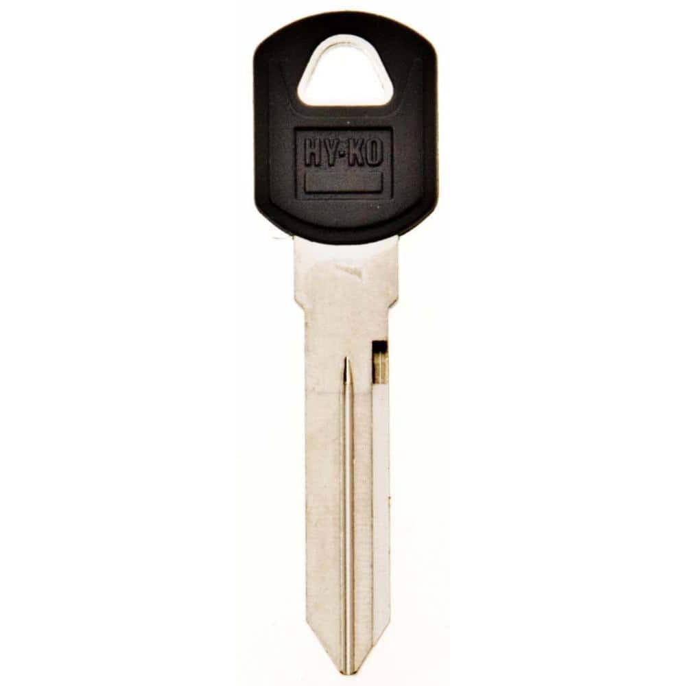 Hy-Ko 12005B89 General Motors Rubber Head Keyblank - Black