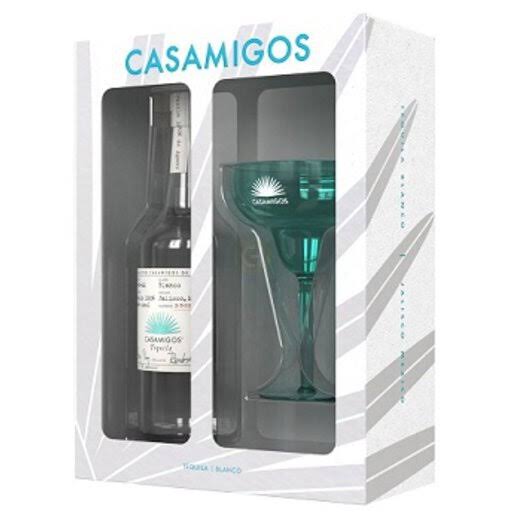 Casamigos Tequila Blanco Gift Set with Margarita Glass / 750ml