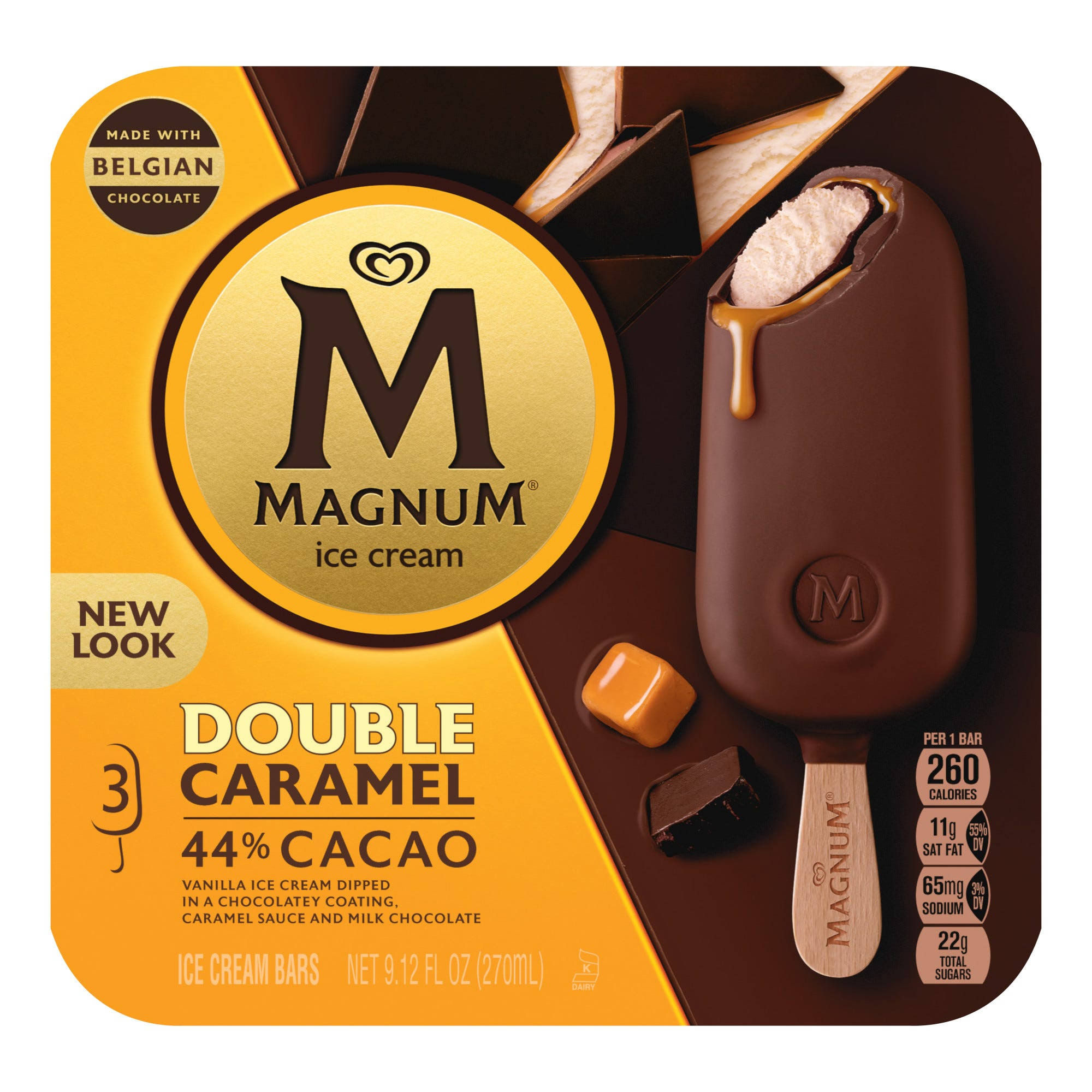 Magnum Double Caramel Ice Cream Bars - 3ct, 9.12oz