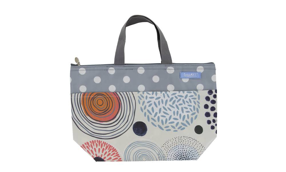 Tempamate Trendy Thermal Insulated Lunch Bag Grey Multi Dot
