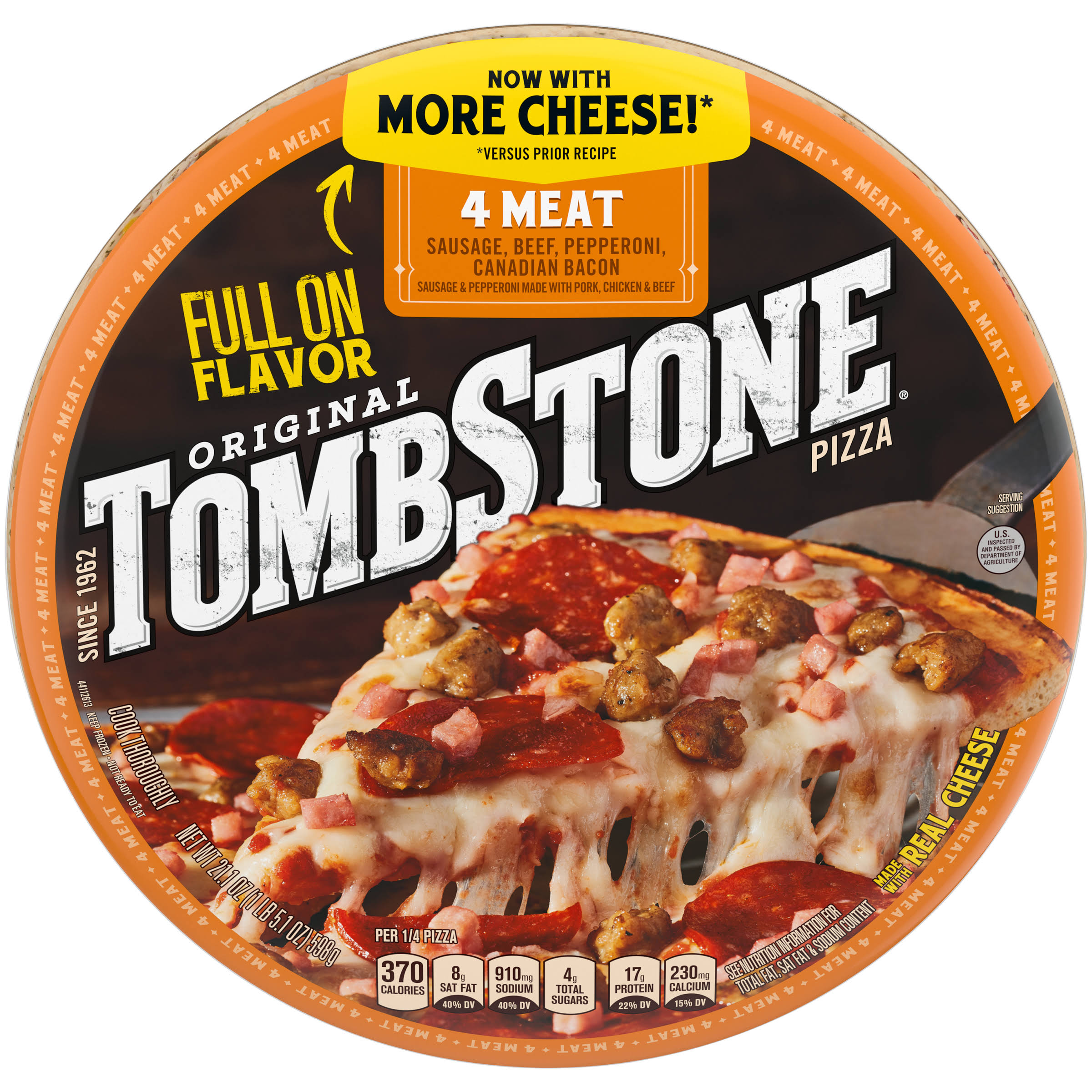 Tombstone Frozen Pizza - 4 Meat