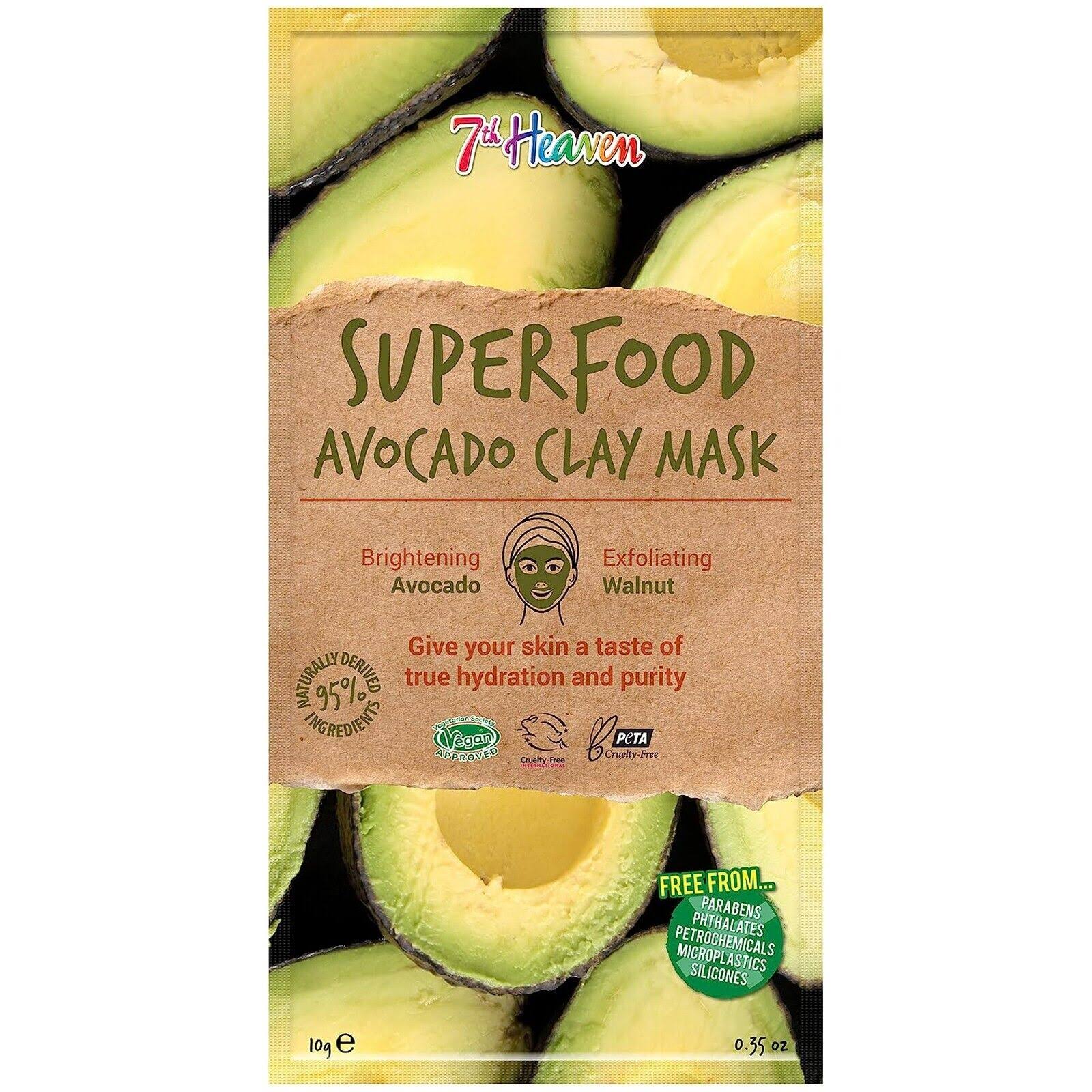SuperFood Clay Face Mask Avocado Clay Mask 7th Heaven