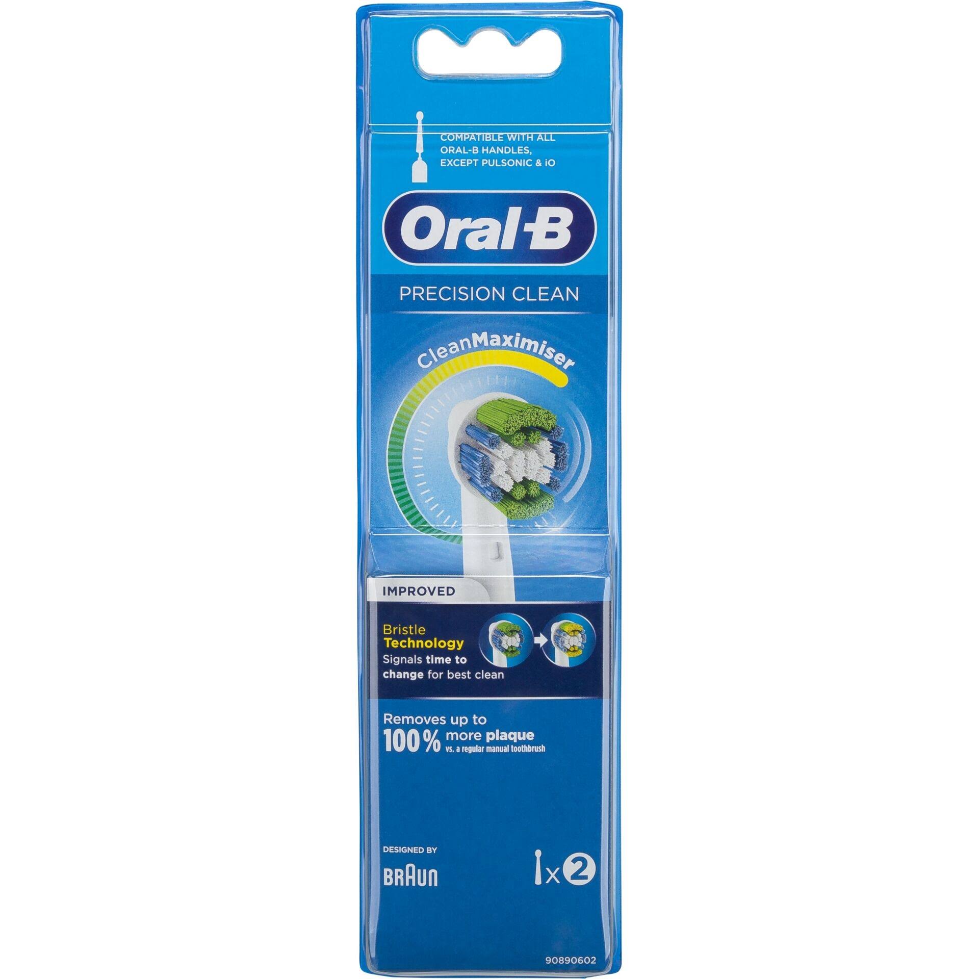Oral-B Precision Clean Toothbrush Heads, 2 Pack