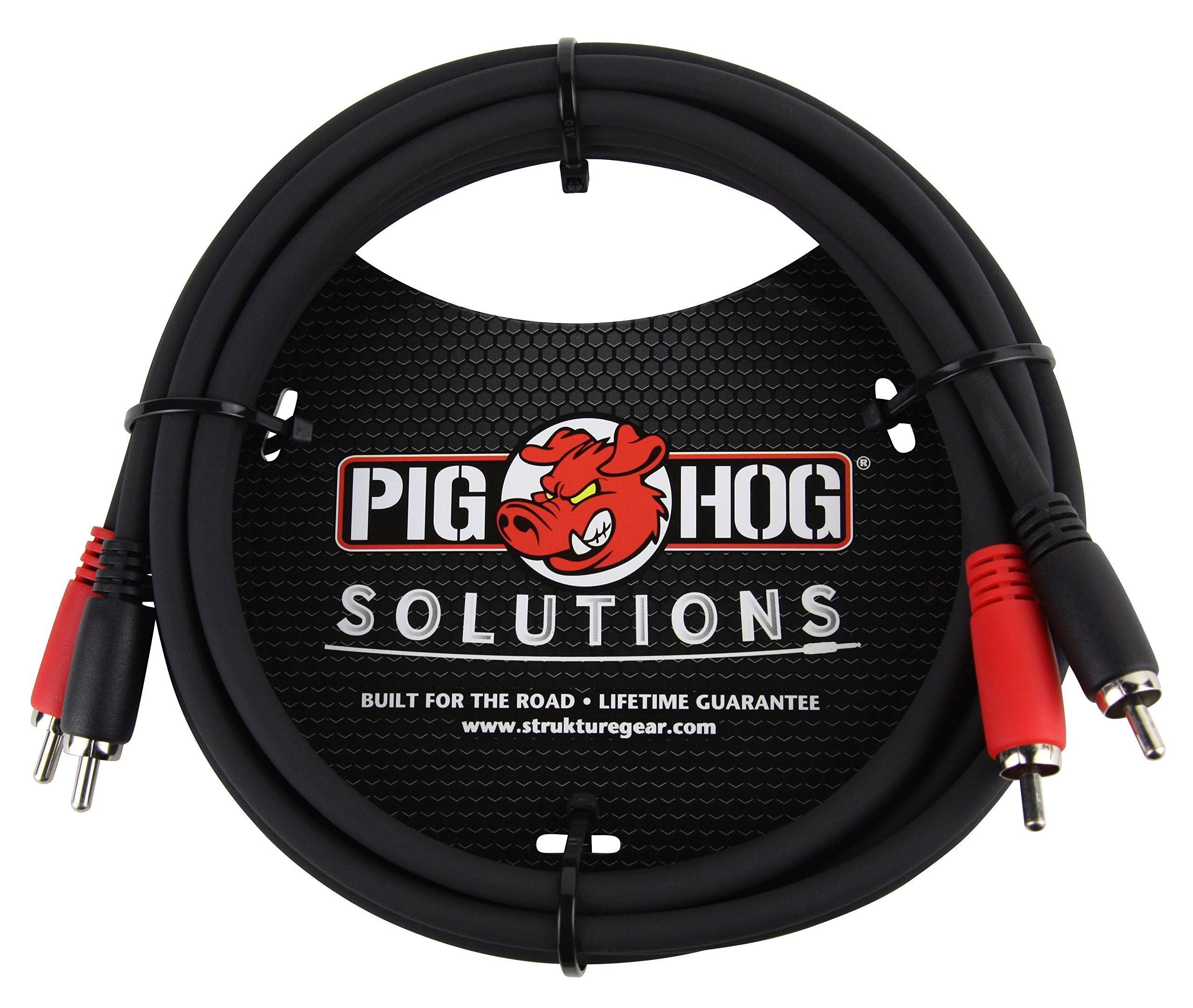 Pig Hog PDRCA06 RCA-RCA Dual Cable - 6'