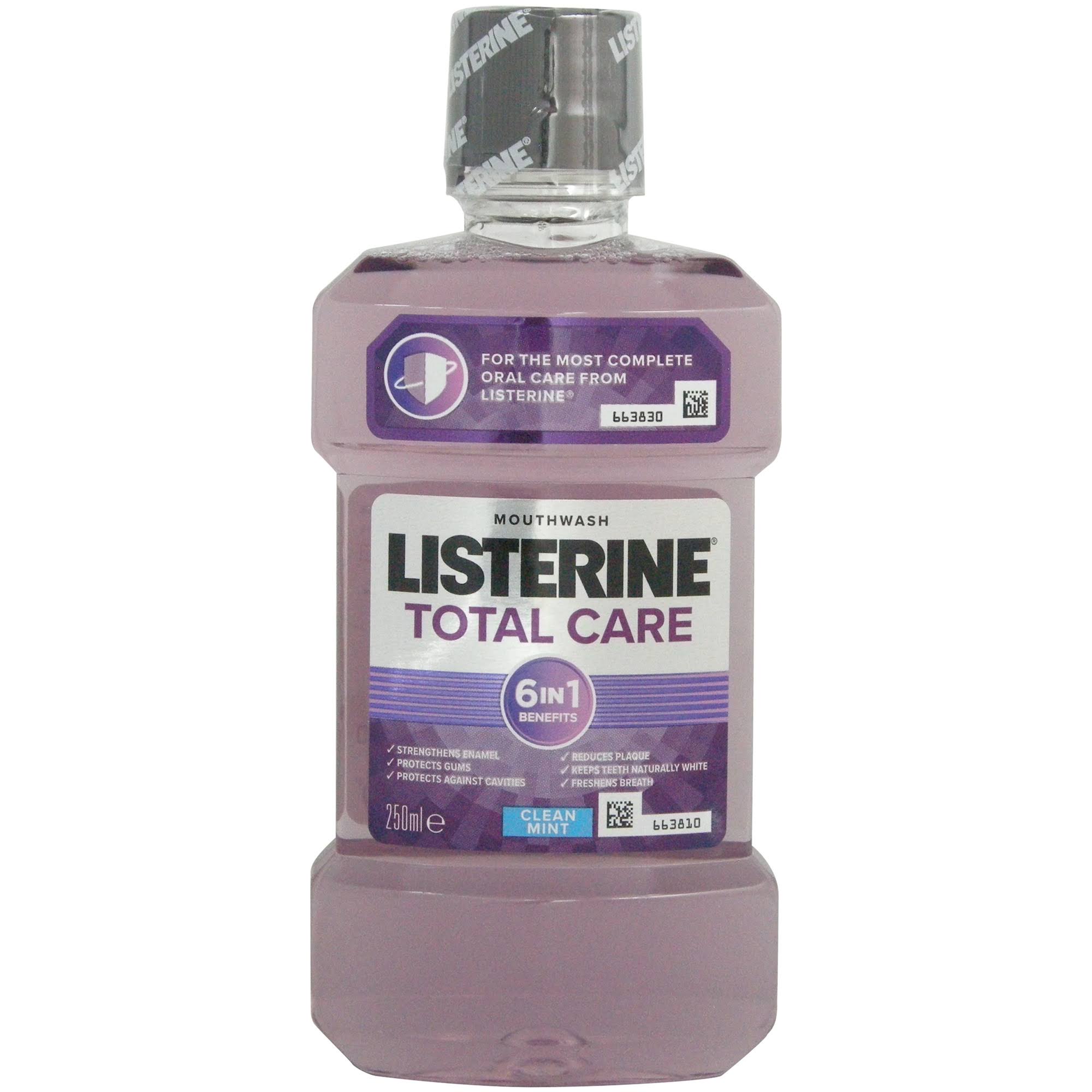 Listerine Total Care Mouthwash - Clean Mint, 250ml