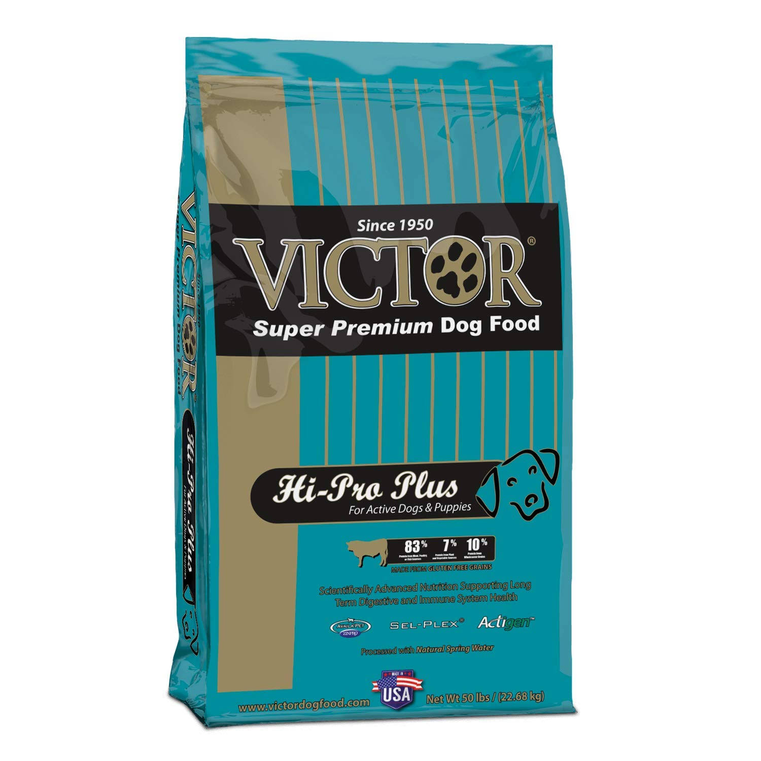 Victor Dog Food Select Hi-pro Plus Formula for Active Dogs and Puppies - 5lbs