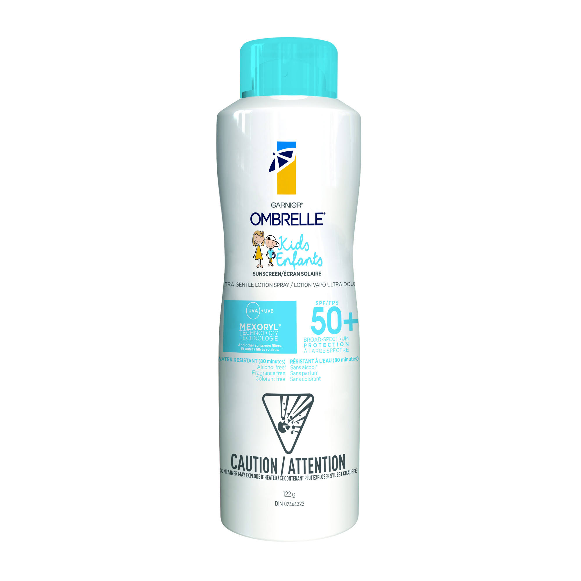 Ombrelle Kids Ultra Gentle Sunscreen Lotion Spray - SPF50, 122g